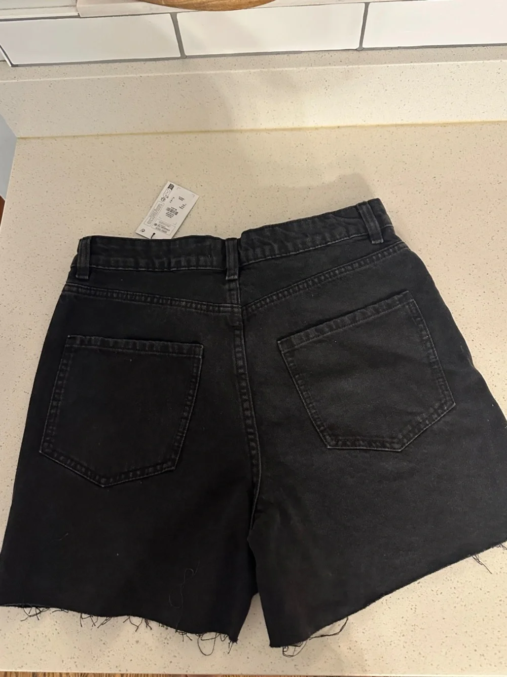 Denim&Co Black Denim Shorts